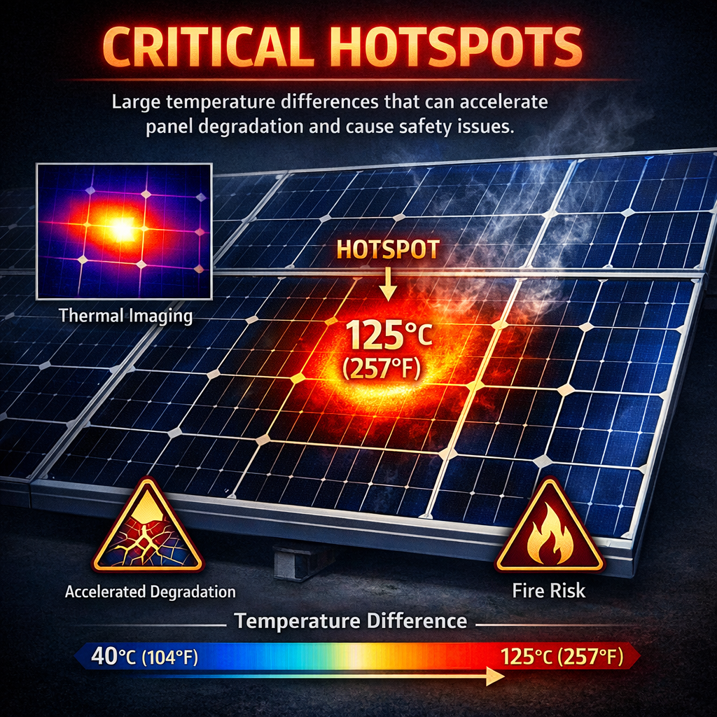 Solar Thermal Inspections: What Hotspots Actually Mean
